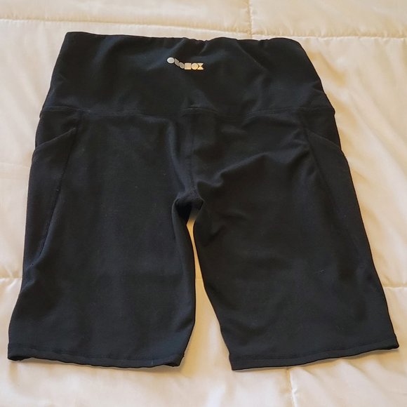 Ododos black hiking, yoga, running, athletic, bike shorts with  pockets Sz: S - Picture 6 of 7